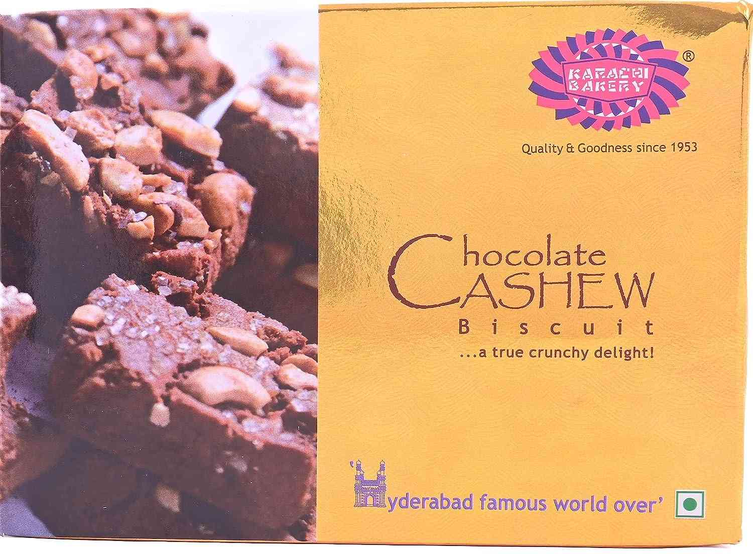 Cashew & Chocolate Cashew Biscuit (Karachi Bakery, Hyderabad)