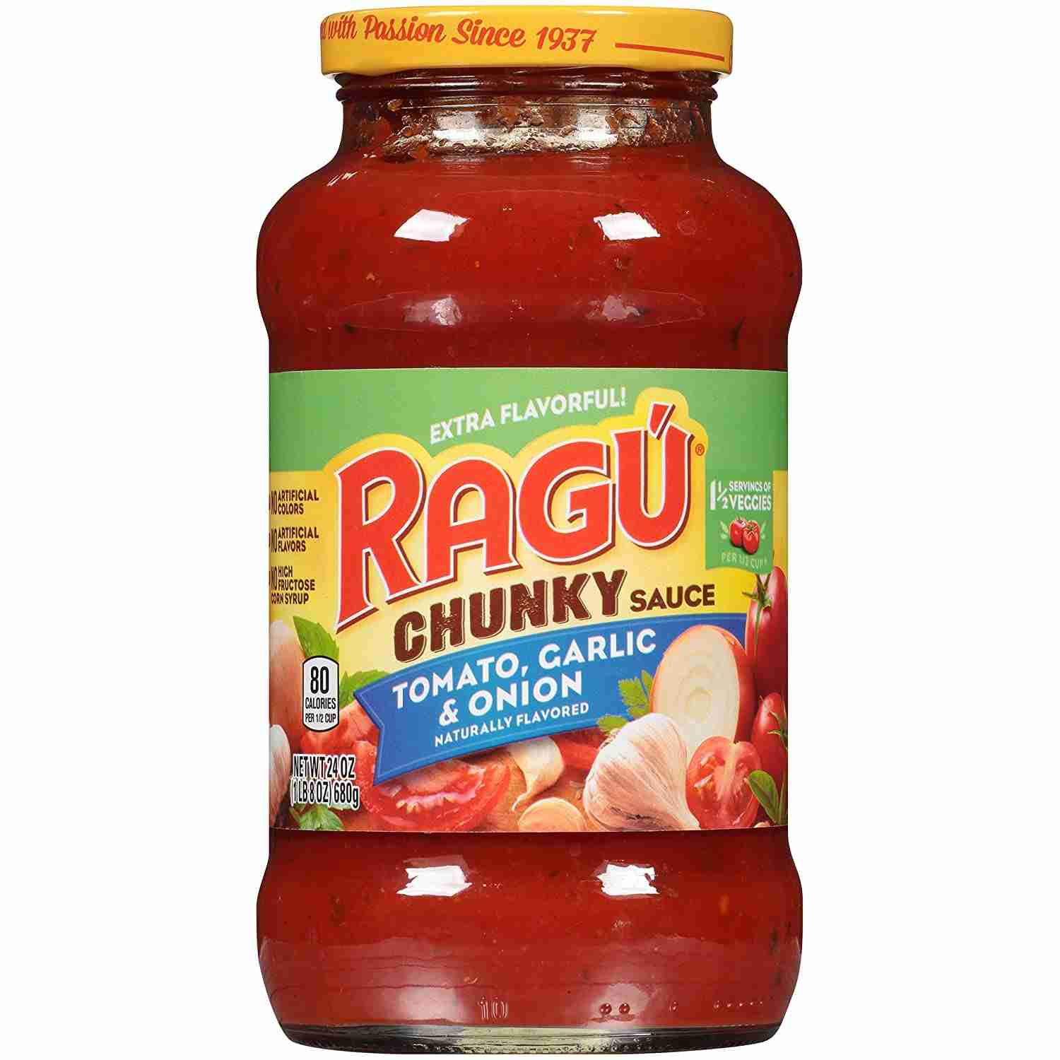 Tomato Garlic and Onion Pasta Sauce ( Ragu , USA )