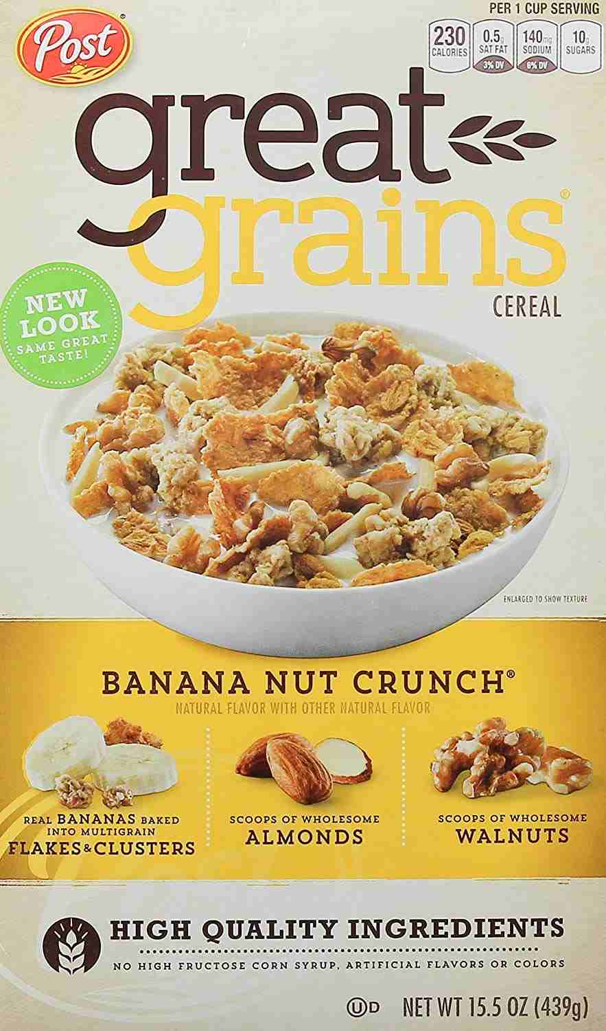 Great-Grains Cereal Banana nut Crunch ( Post, USA )
