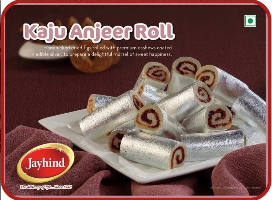 Kaju Anjeer Roll (Jay Hind, Ahmedabad)