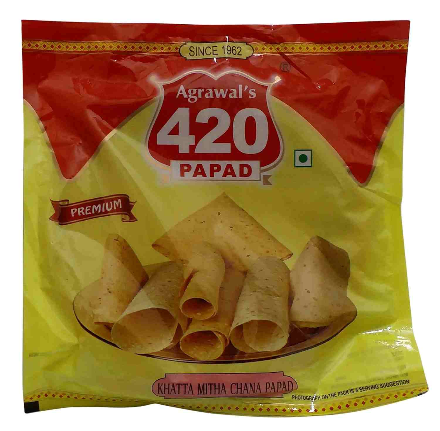 Khatta Mitha Chana Papad (Agrawal's 420 Papad, Indore)
