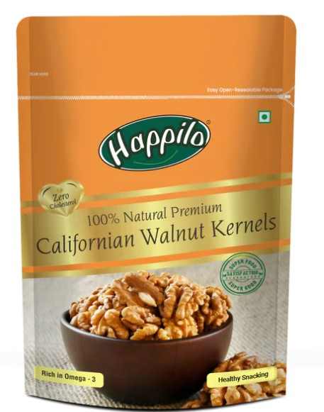Premium 100% Natural Californian Walnut Kernels-( Happilo , Bengaluru)