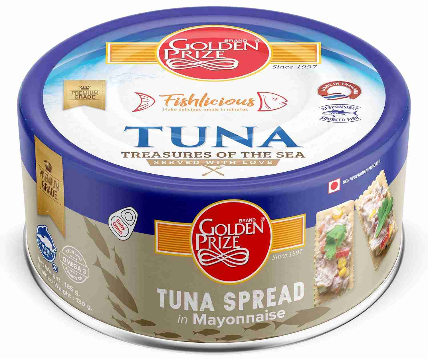Prize Tuna Spread in Mayonnaise ( Golden Prize, Thailands )