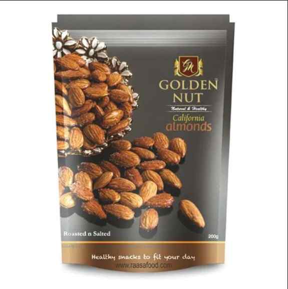 Roasted & Salted California Almonds (Golden Nut, Delhi)