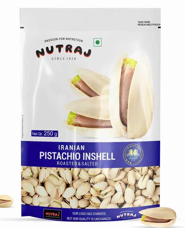 Roasted & Salted Pistachios ( Nutraj Signature, Jammu)