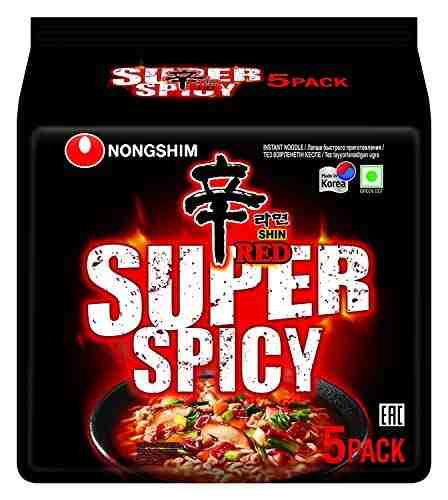 Red Super Spicy Noodle ( Nongshim , South Korea )