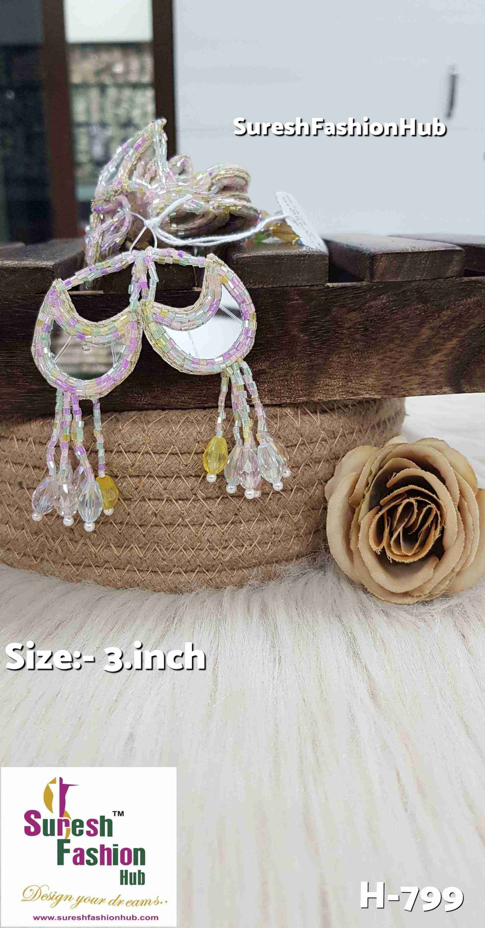 Elegant Crystal Mirror Tassels