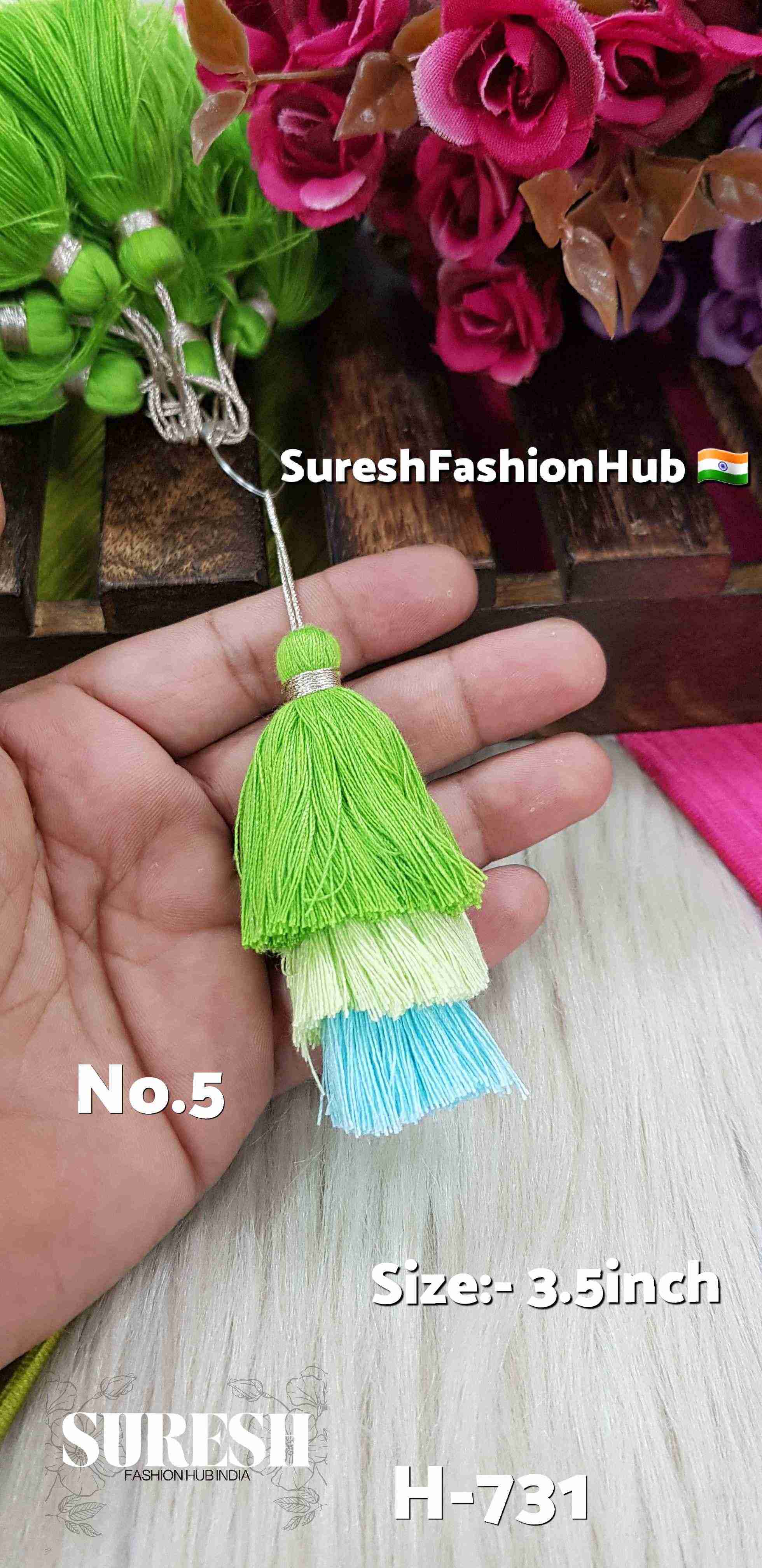 Pastel Whisper Thread Tassel – Color No 5 : H-731