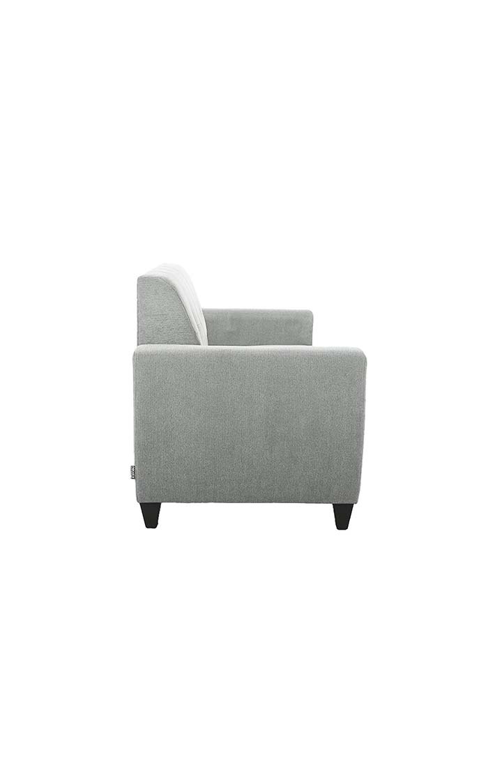 neudot Elegance Sofa for Living Room |3 Persons Sofa|Premium Fabric with Cushioned Armrest | Neem Wood Frame|3 Seater in - Grey