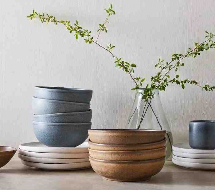 Kanto Stoneware Salad Plate Sets