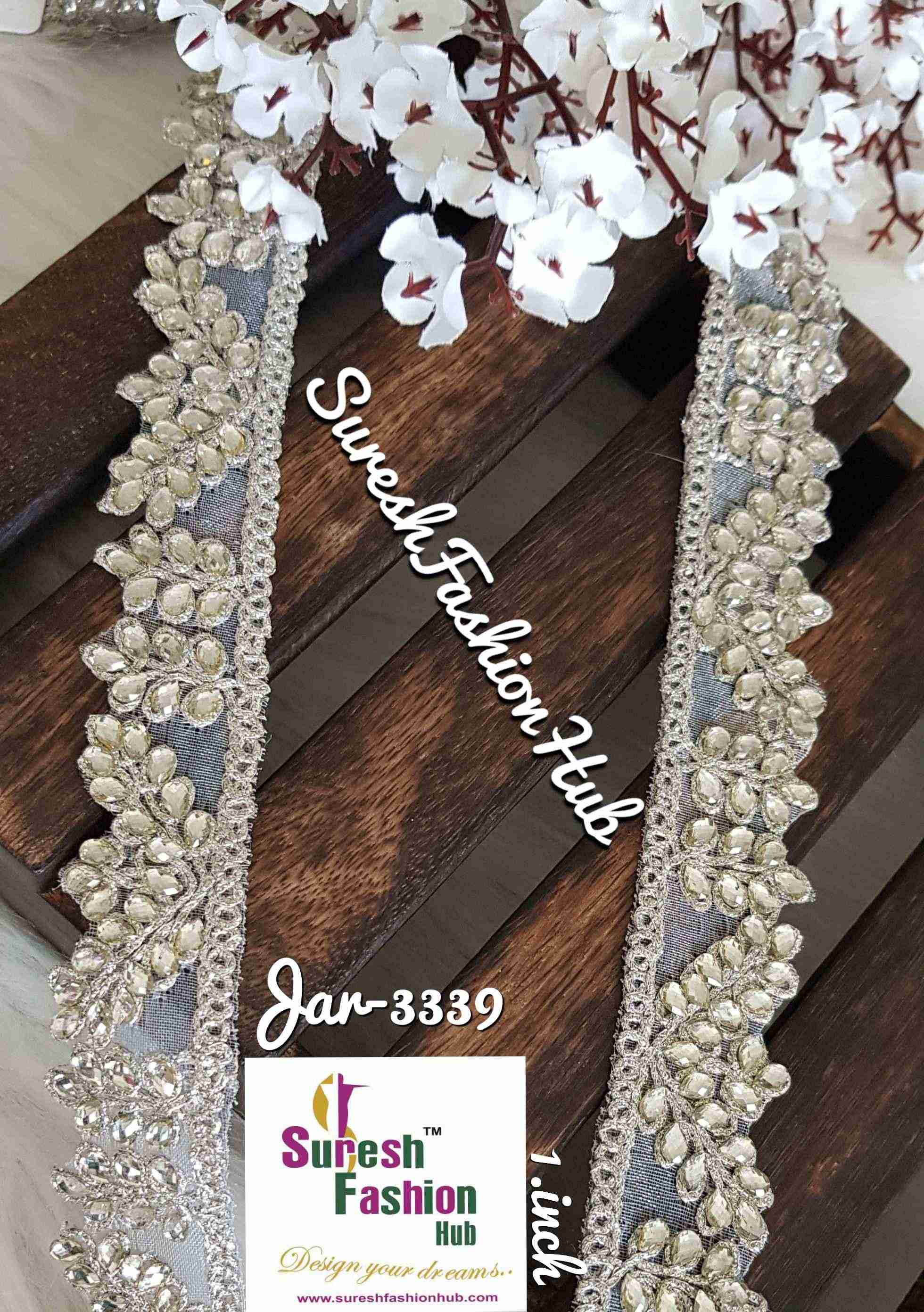 Gleaming Leaves Embellished Trim