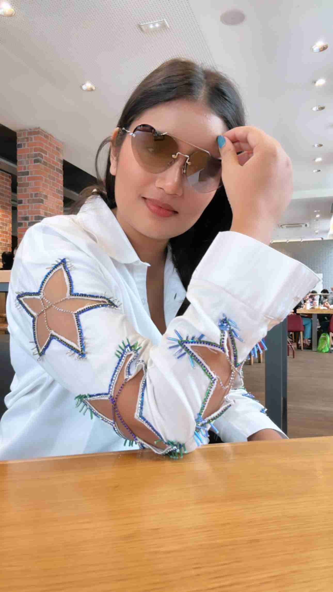 Star cutout shirt