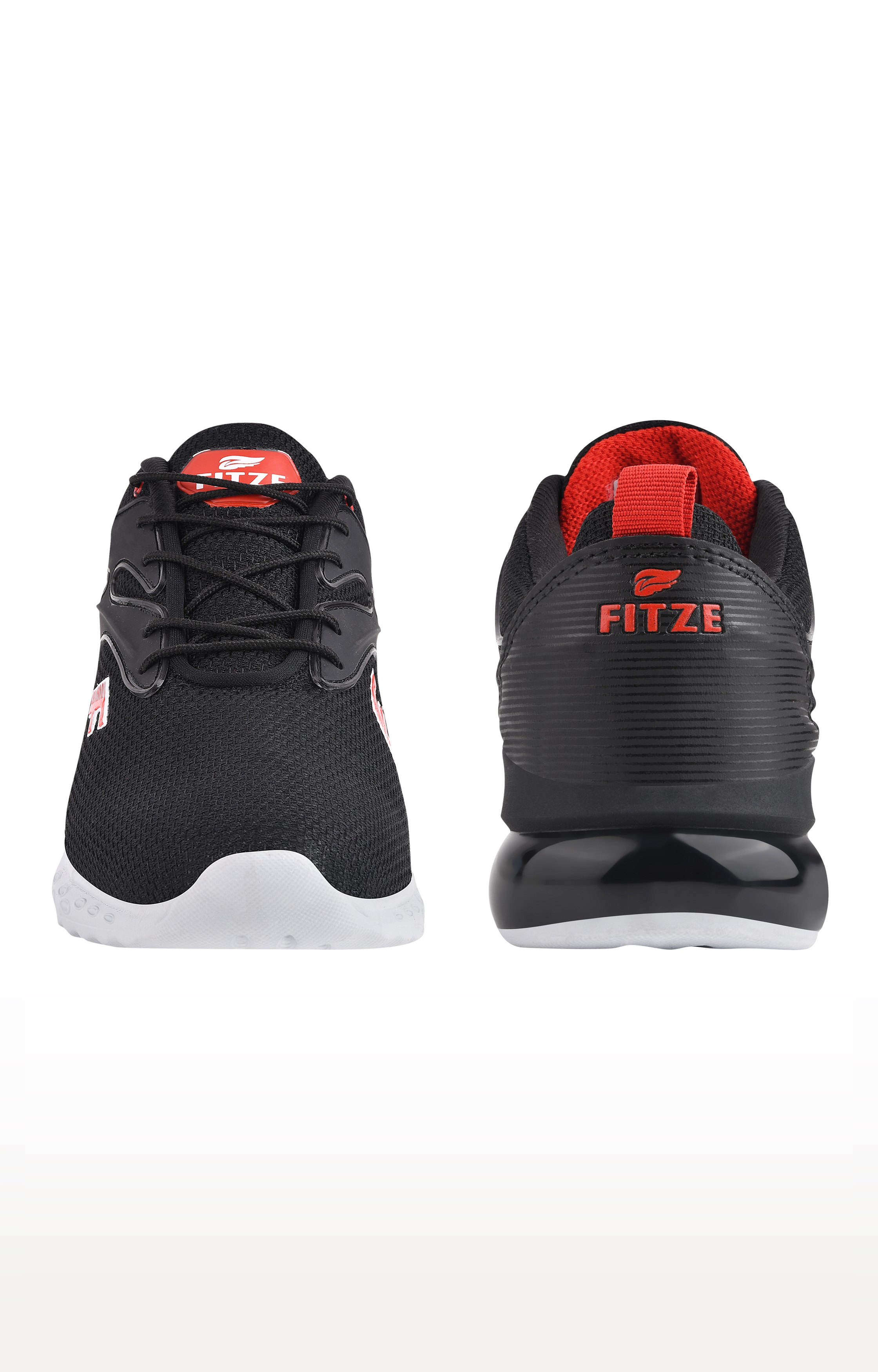 Fitze | Black Running Shoes (FORCE_02_BLK_RED) 3