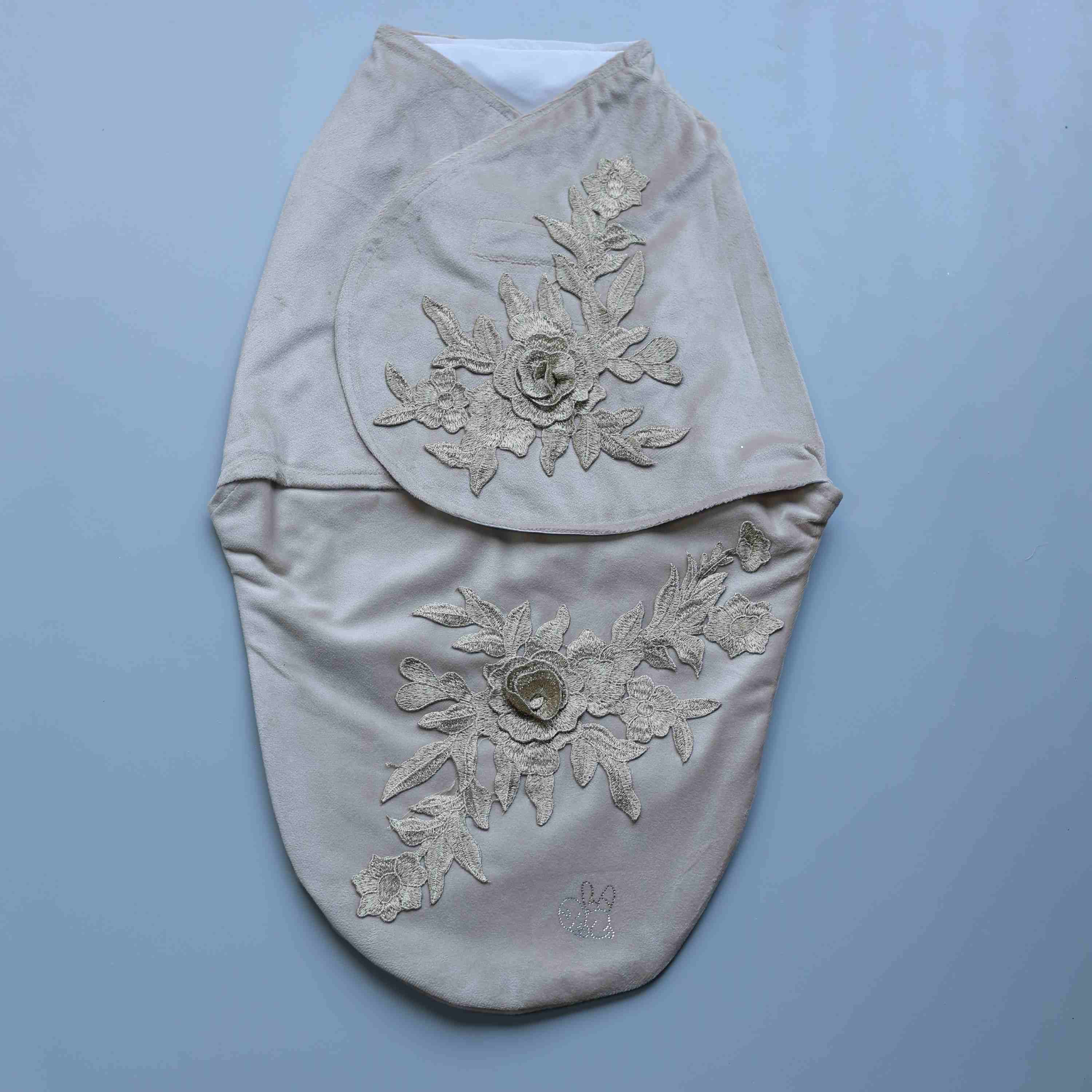 Golden Blossom Velour Swaddle Set