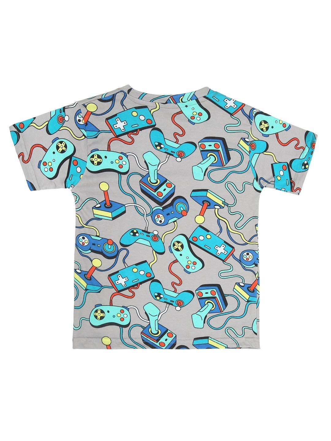Ninos Dreams Boys Cotton Coord Set with Shorts-Videogame Print