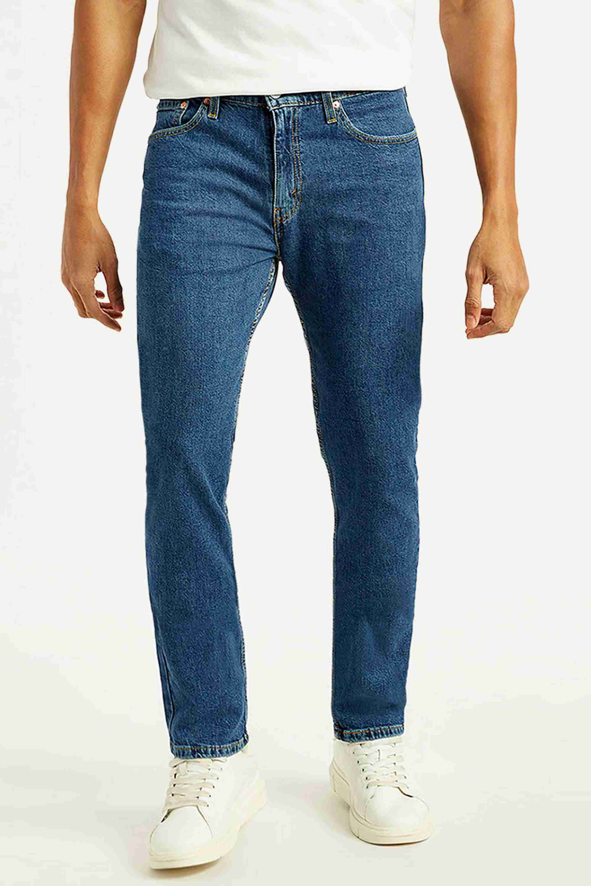 Light Wash Cotton Slim Fit Men's Jeans