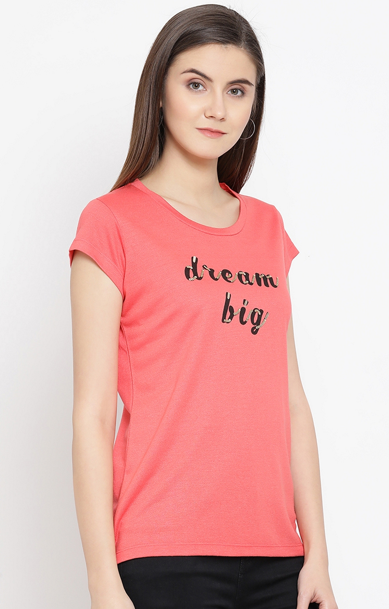 Crimsoune Club | Pink Printed T-Shirt 3