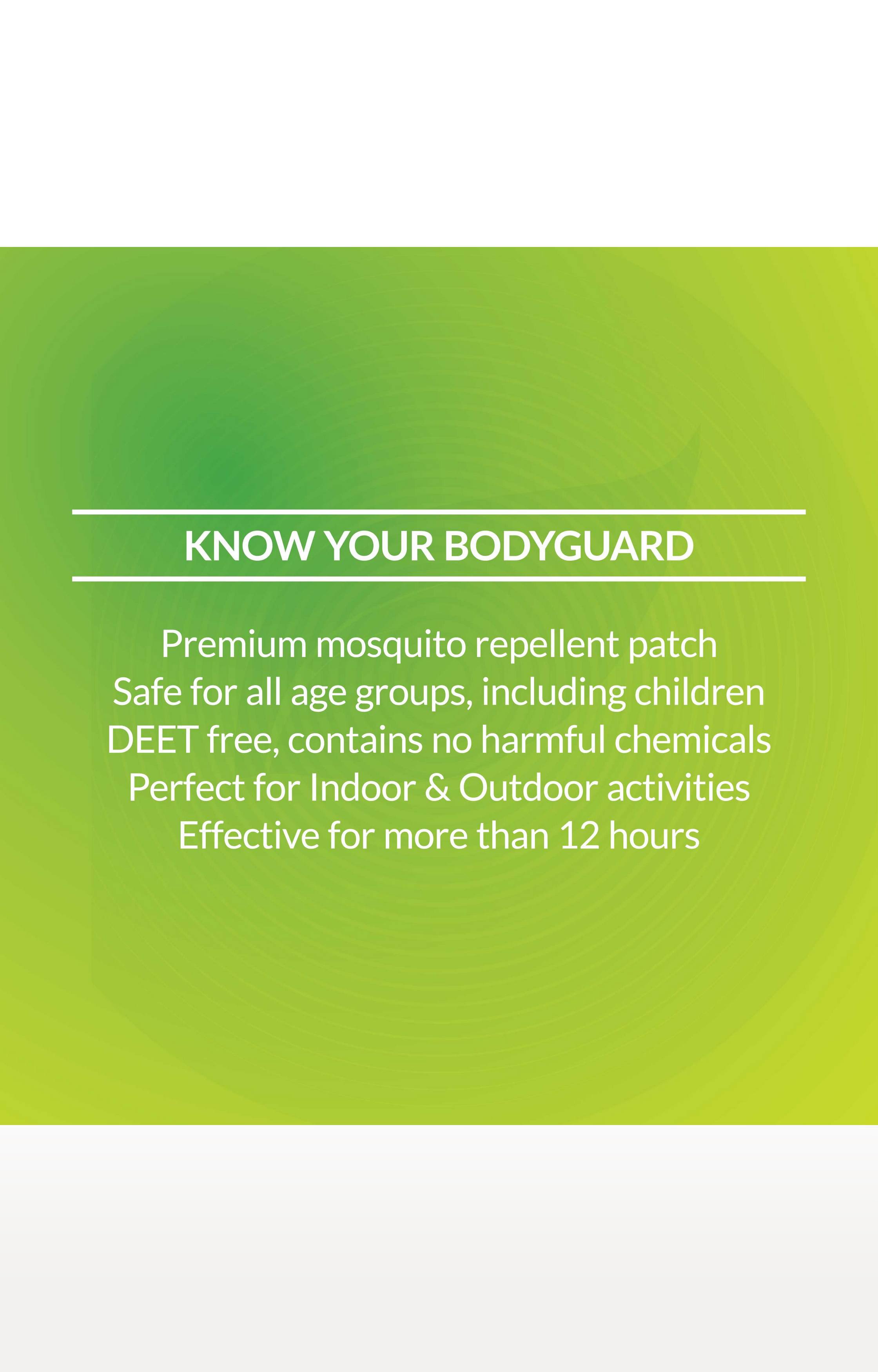 Bodyguard Premium Natural Anti Mosquito Patches - 20 + 4 Patches