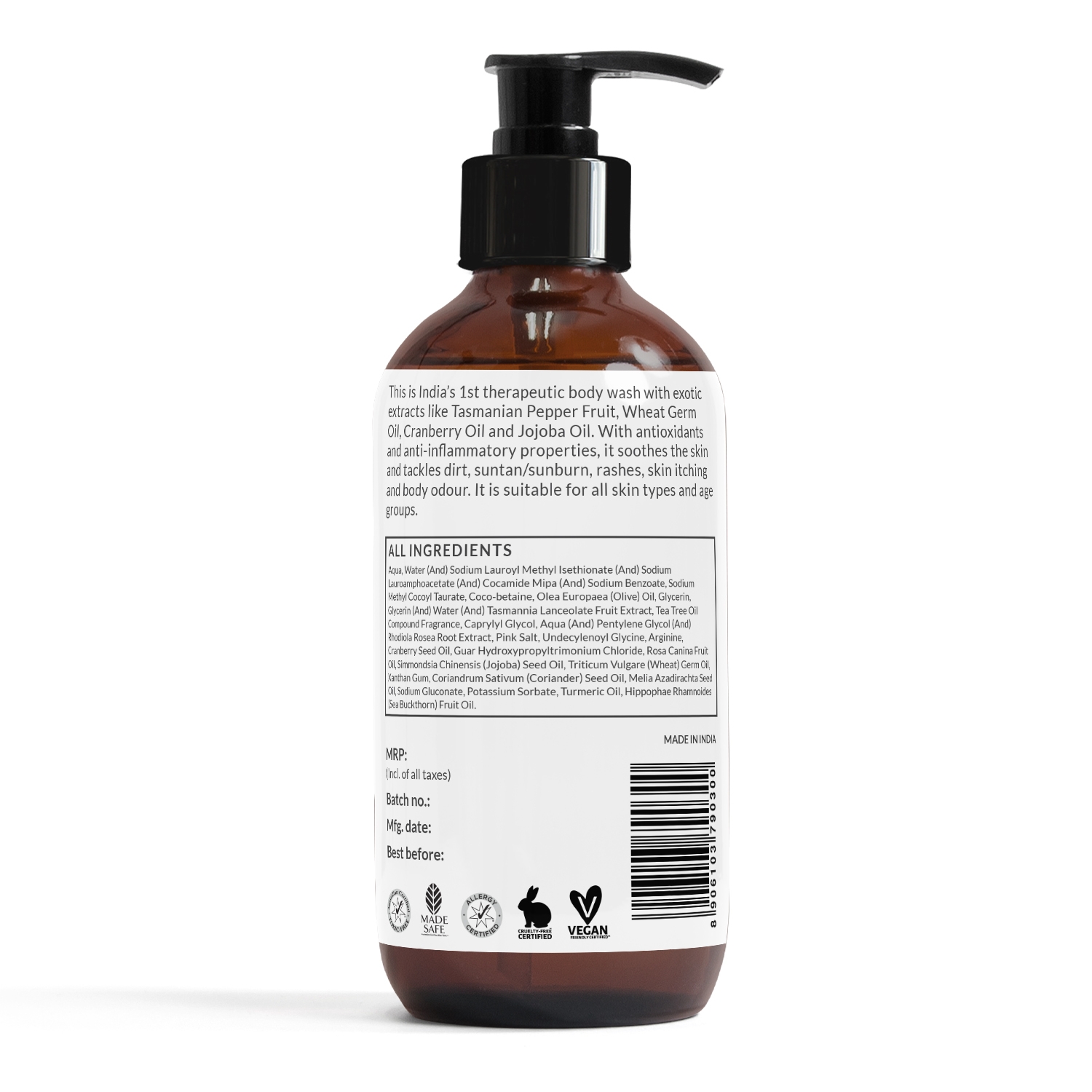 Sirona | Sirona Natural Anti Fungal Therapeutic Body Wash With 5 Magical Herbs - 200 Ml 7