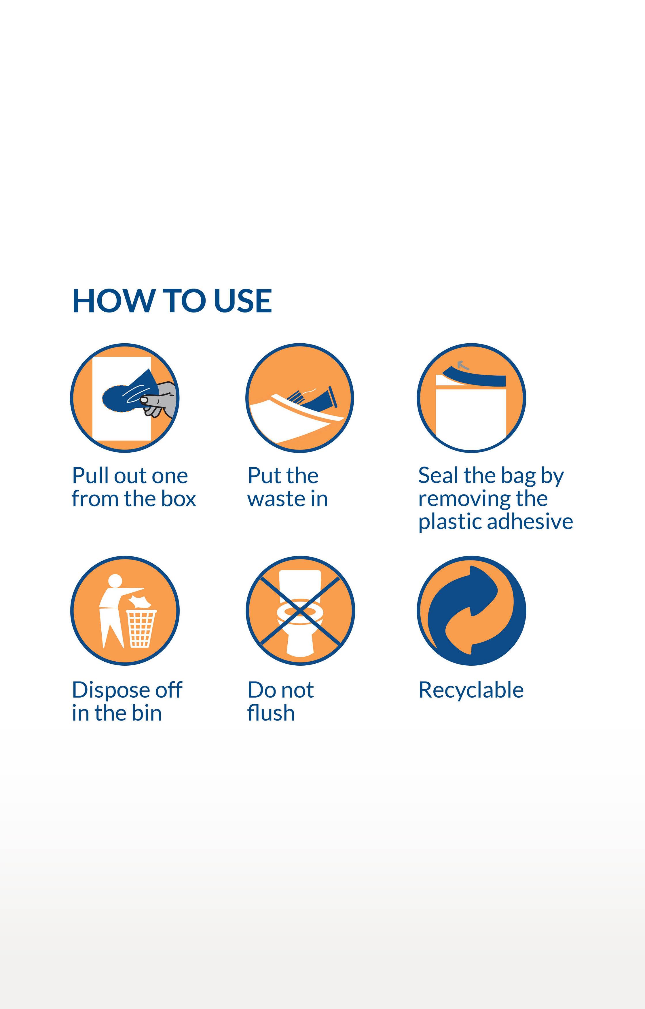 Sirona Disposal Bags for Discreet Disposal of Tampons and Condoms 50 Bags