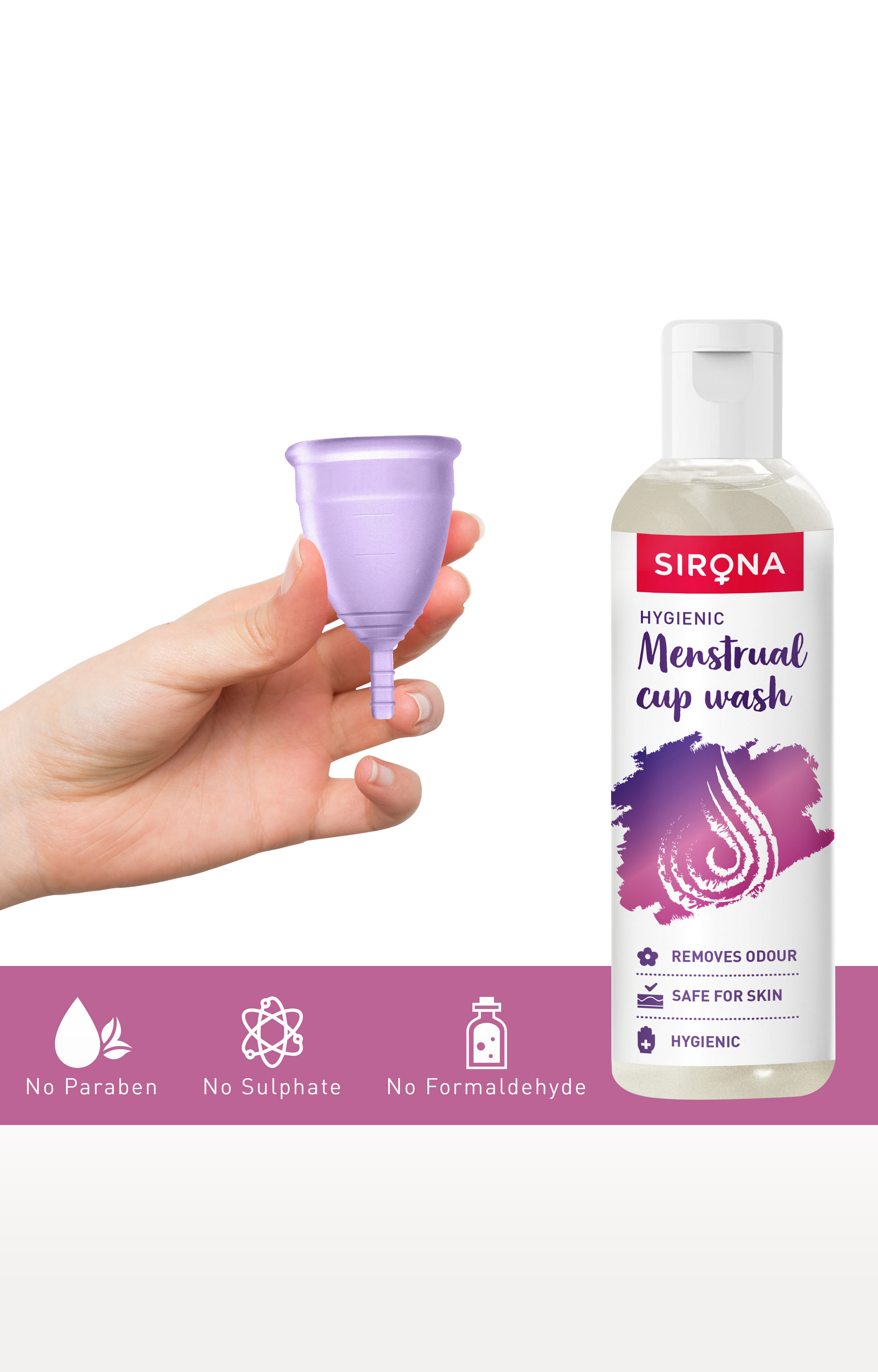 Sirona Hygiene Menstrual Cup Wash - 100 Ml