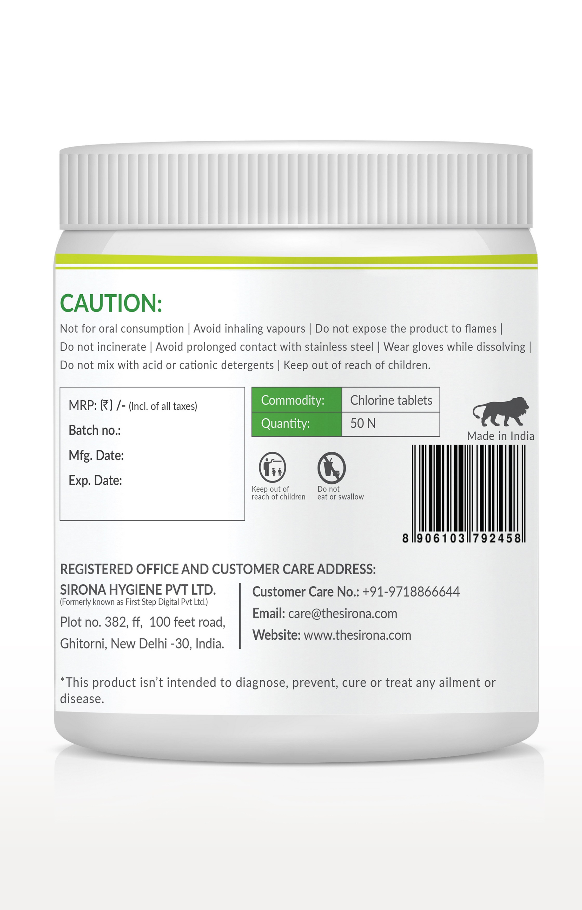 Bodyguard Fruits And Vegetables Disinfectant Tablets - 50 Tablets