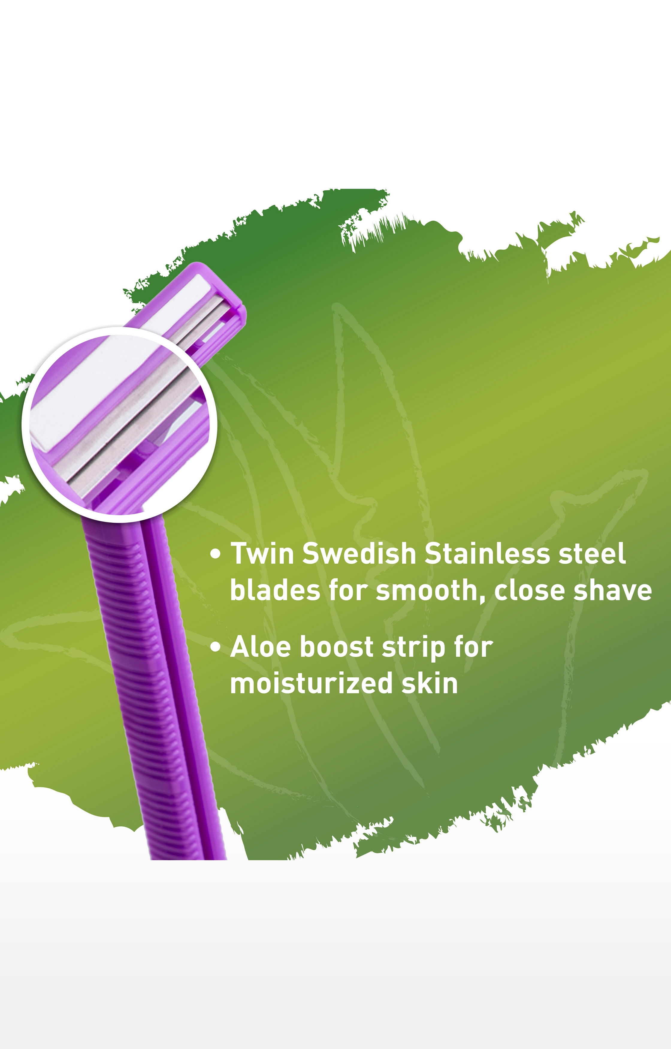 Sirona | Sirona Disposable Shaving Razor For Women With Aloe Boost - Pack Of 5 3