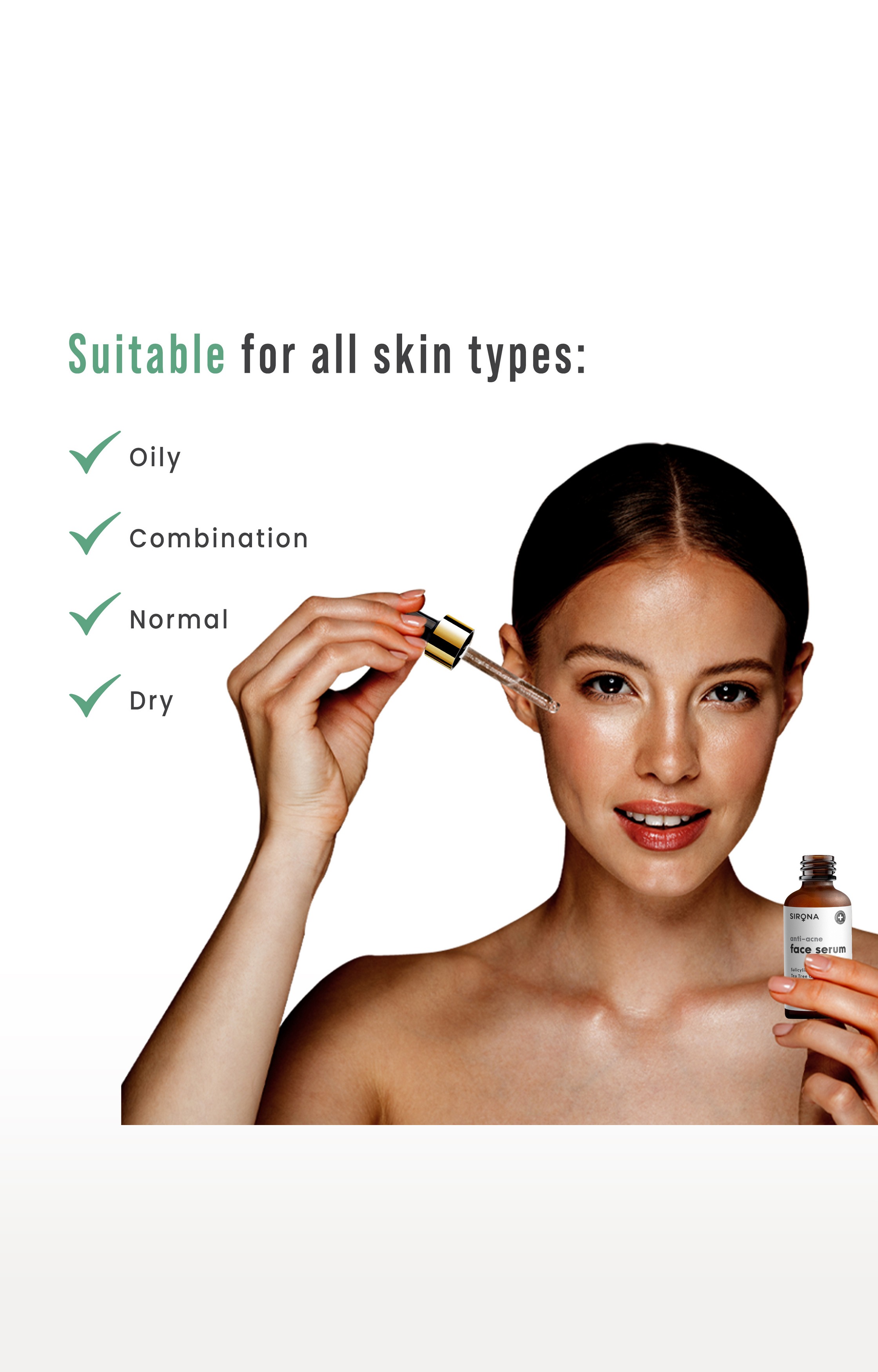 Sirona Depigmentation Face Serum - 30 Ml With Niacin amide, Vitamin C, Alpha Arbutin And Licorice Root Extract