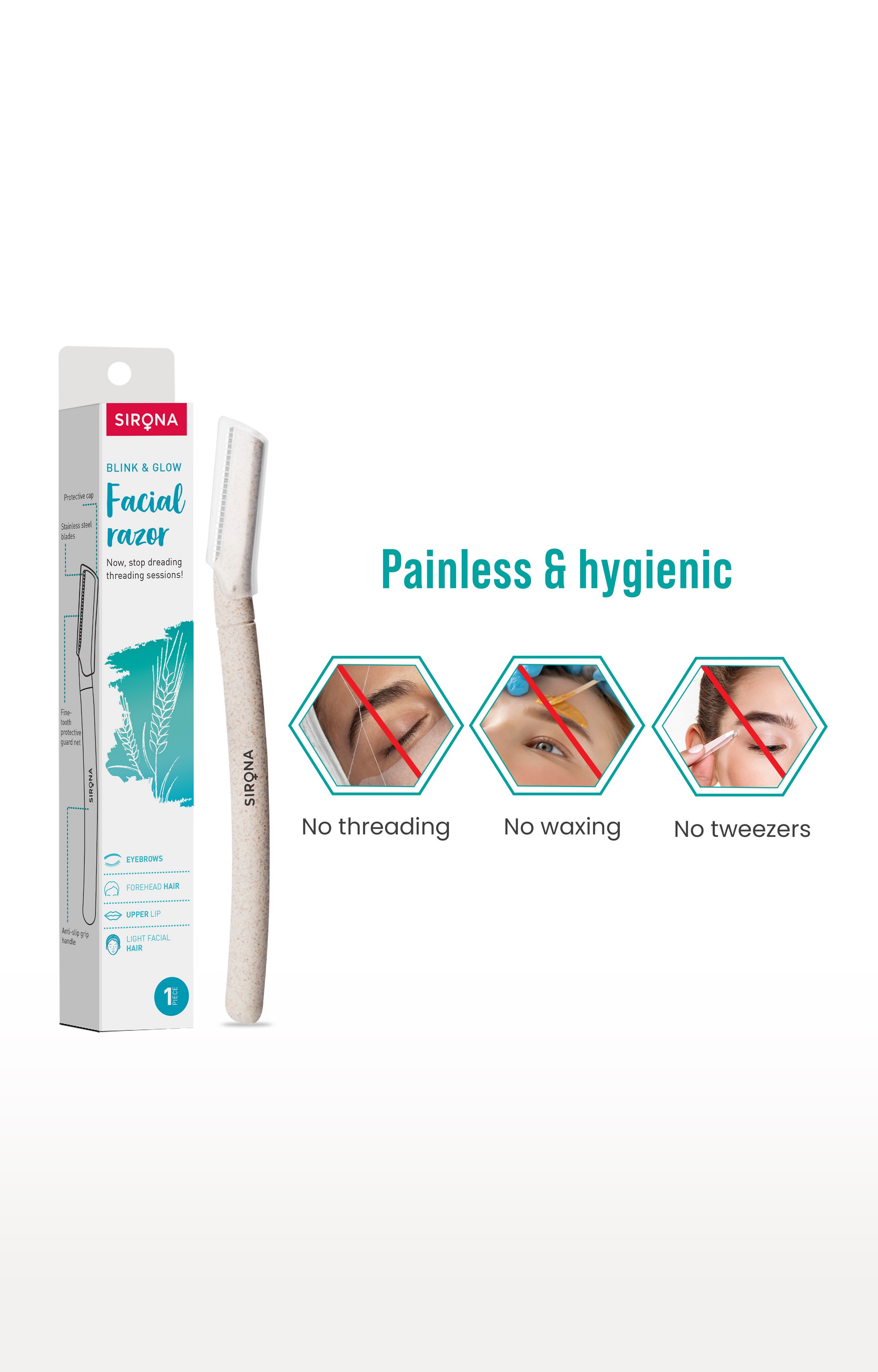 Sirona Facial Razor For Women - 1 Razor 