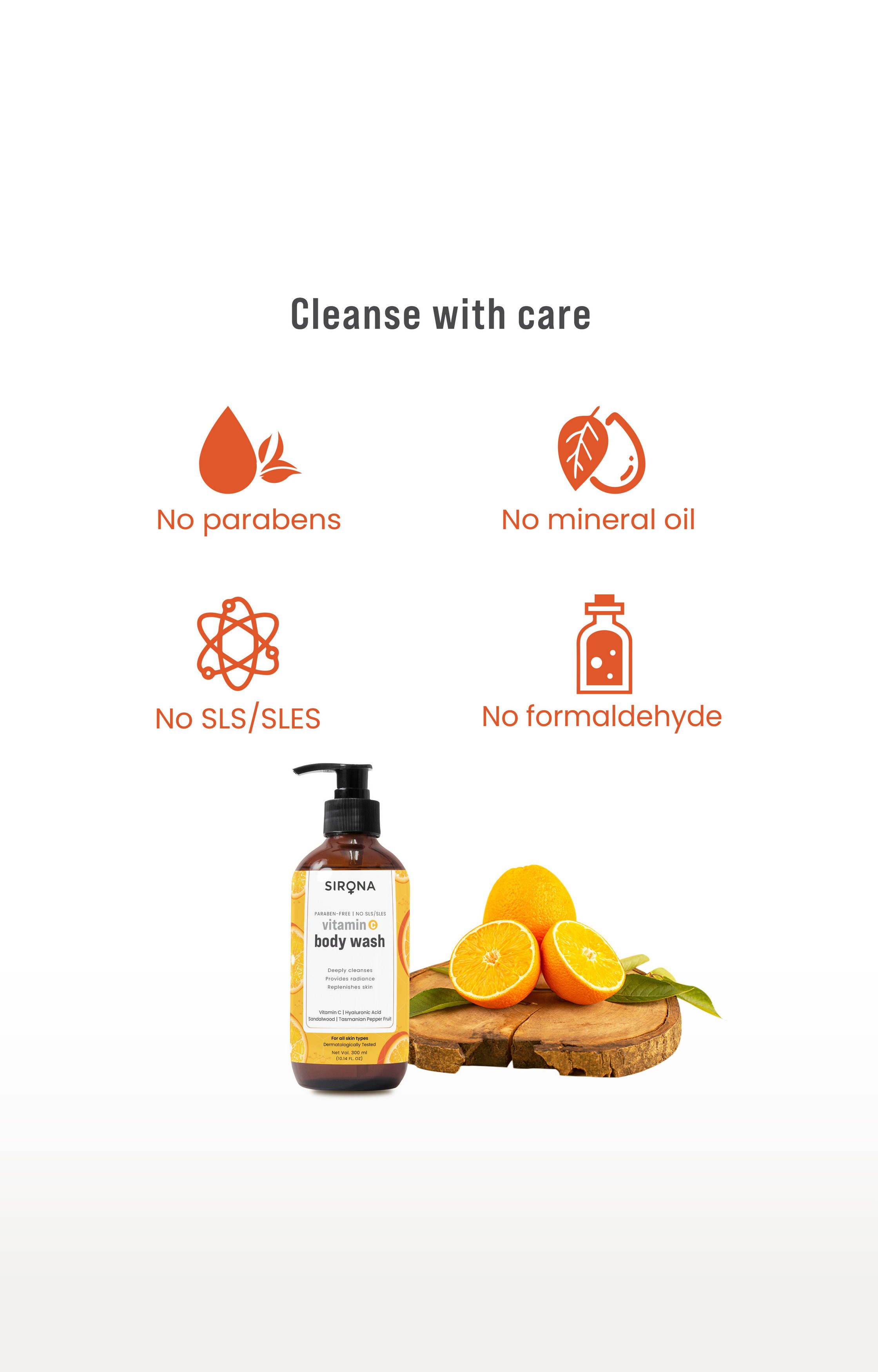 Sirona Natural Vitamin C Body Wash For Men & Women 00 Ml2