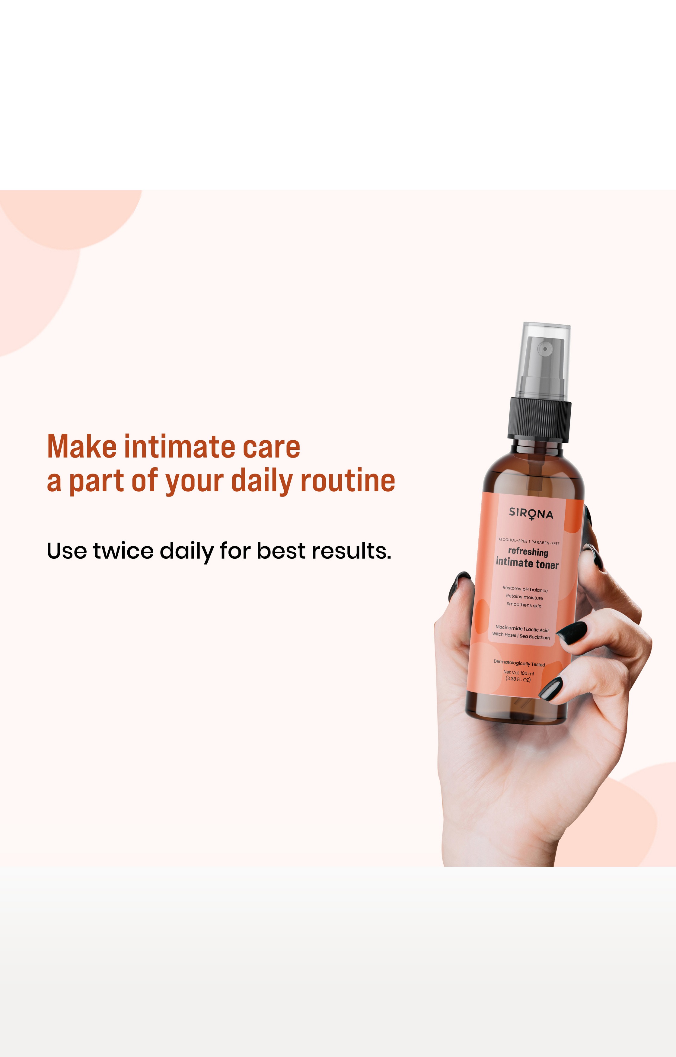 Sirona Intimate Toner - 100 Ml