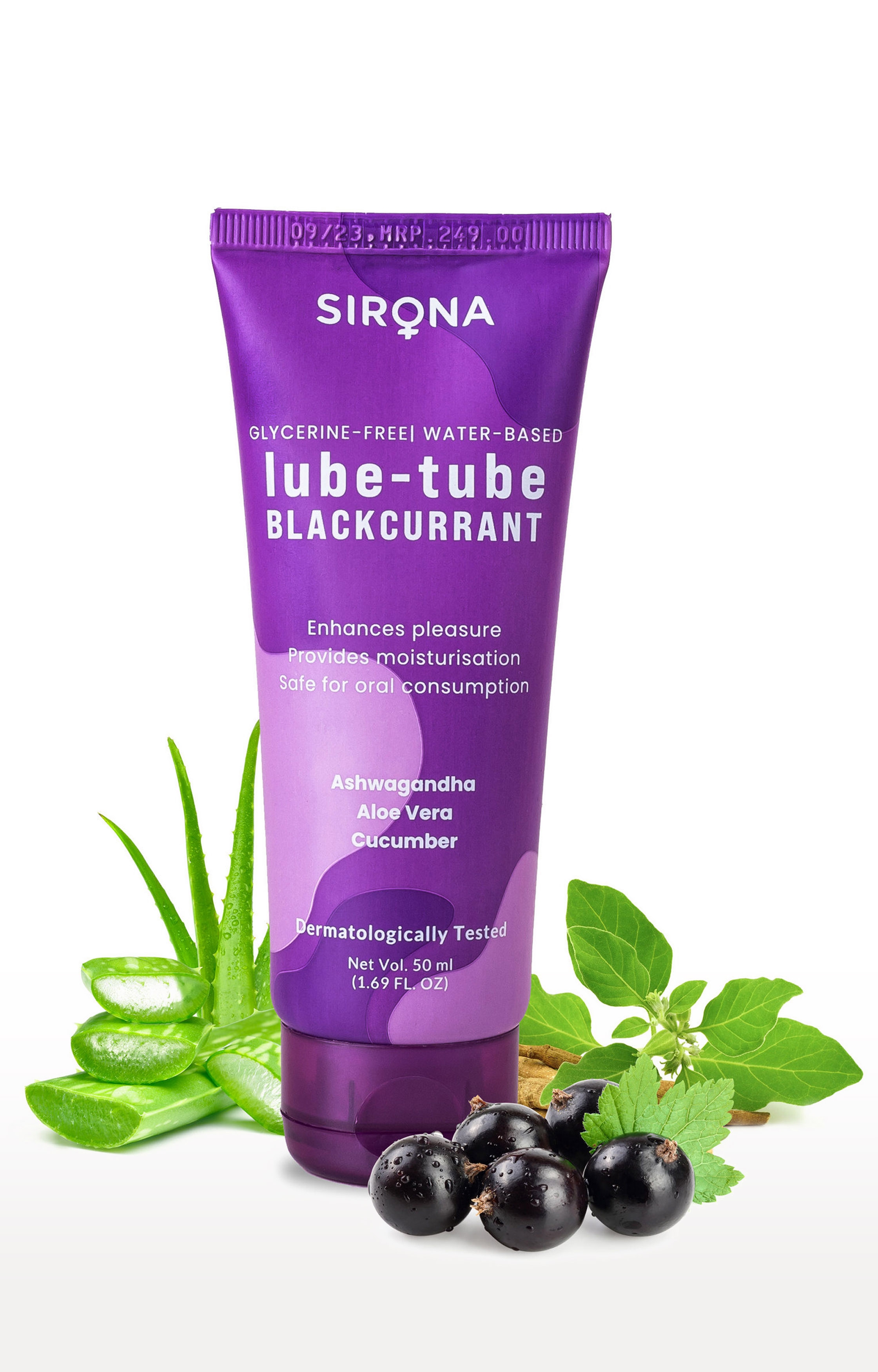 Sirona | Sirona Glycerine Free Natural Black Current Lubricant Gel For Men & Women – 50 Ml 0
