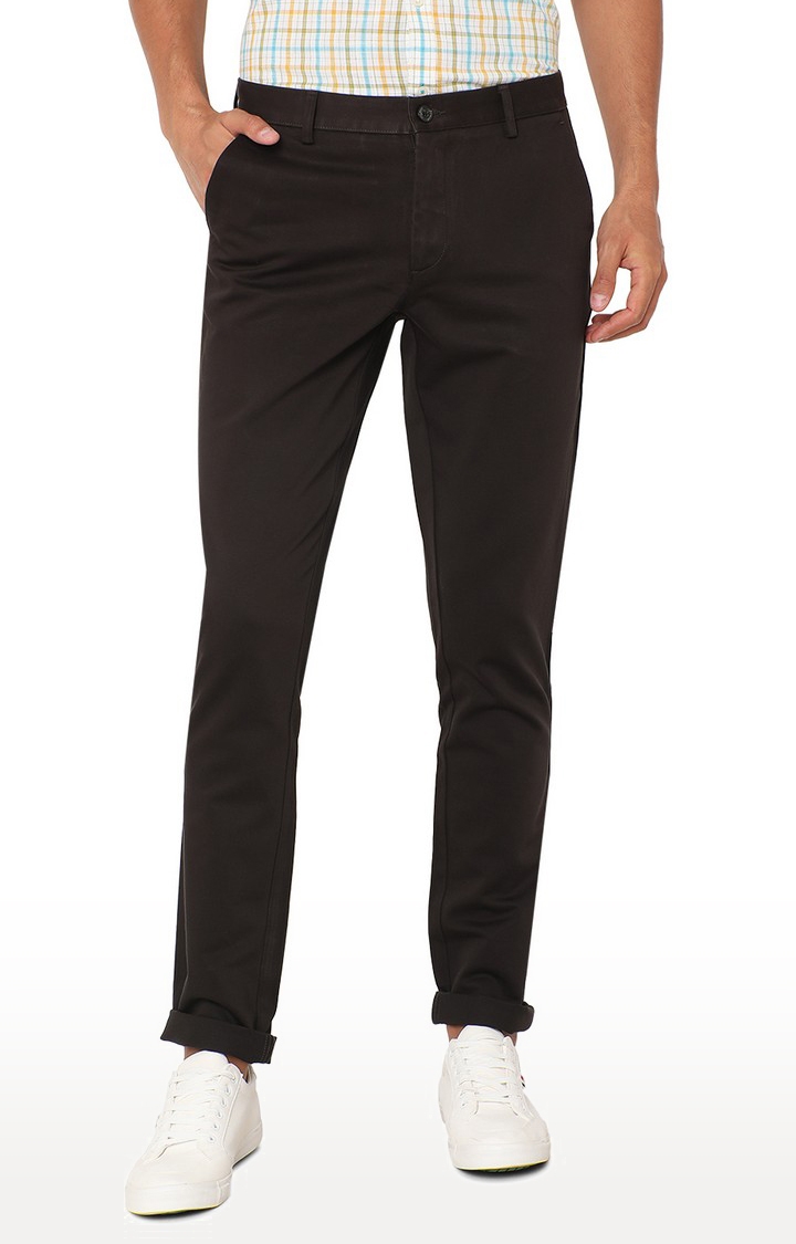 JadeBlue Sport | JBCT149/4,BLACK SELF Men's Black Cotton Solid Trousers 0
