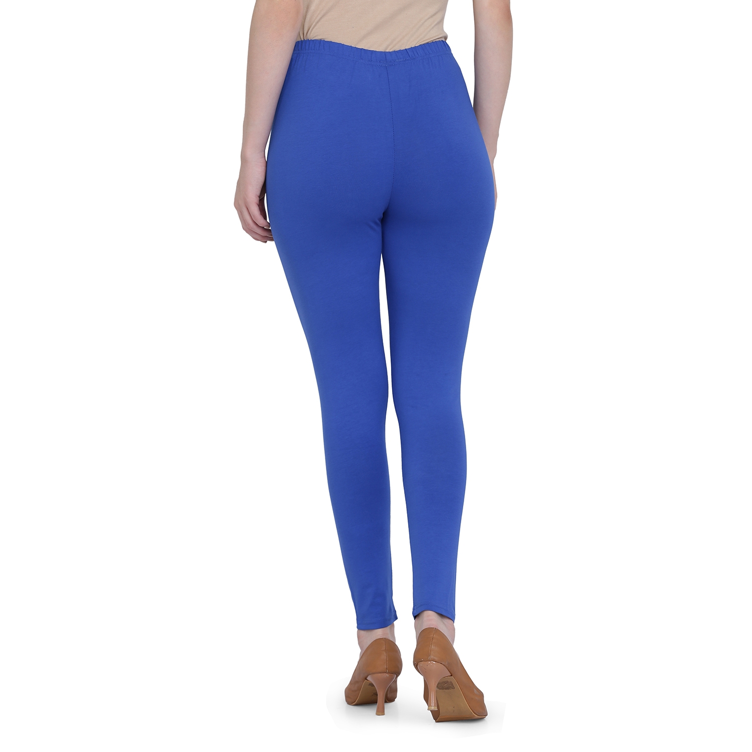 SPIFFY | Spiffy Women Full Length Casual Blue Leggings 5