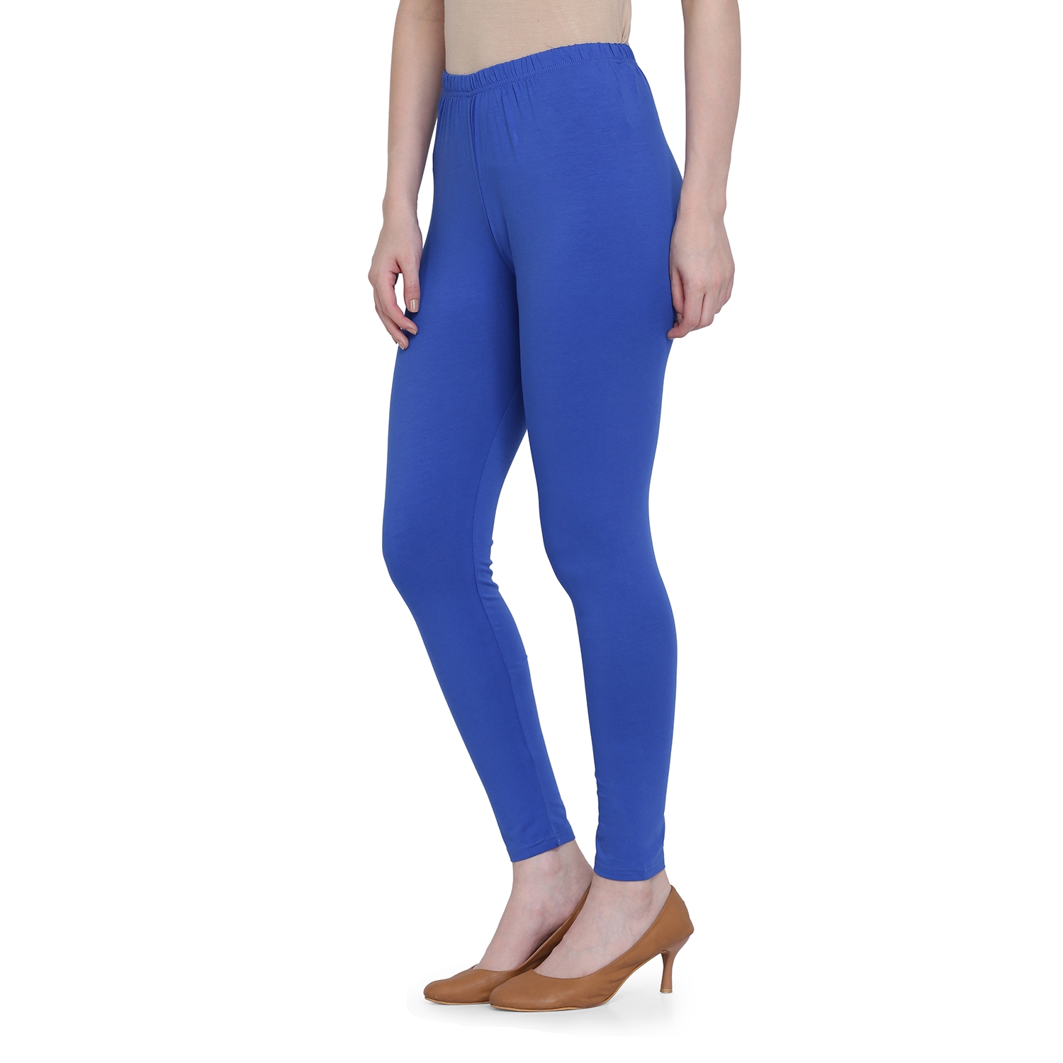 SPIFFY | Spiffy Women Full Length Casual Blue Leggings 2