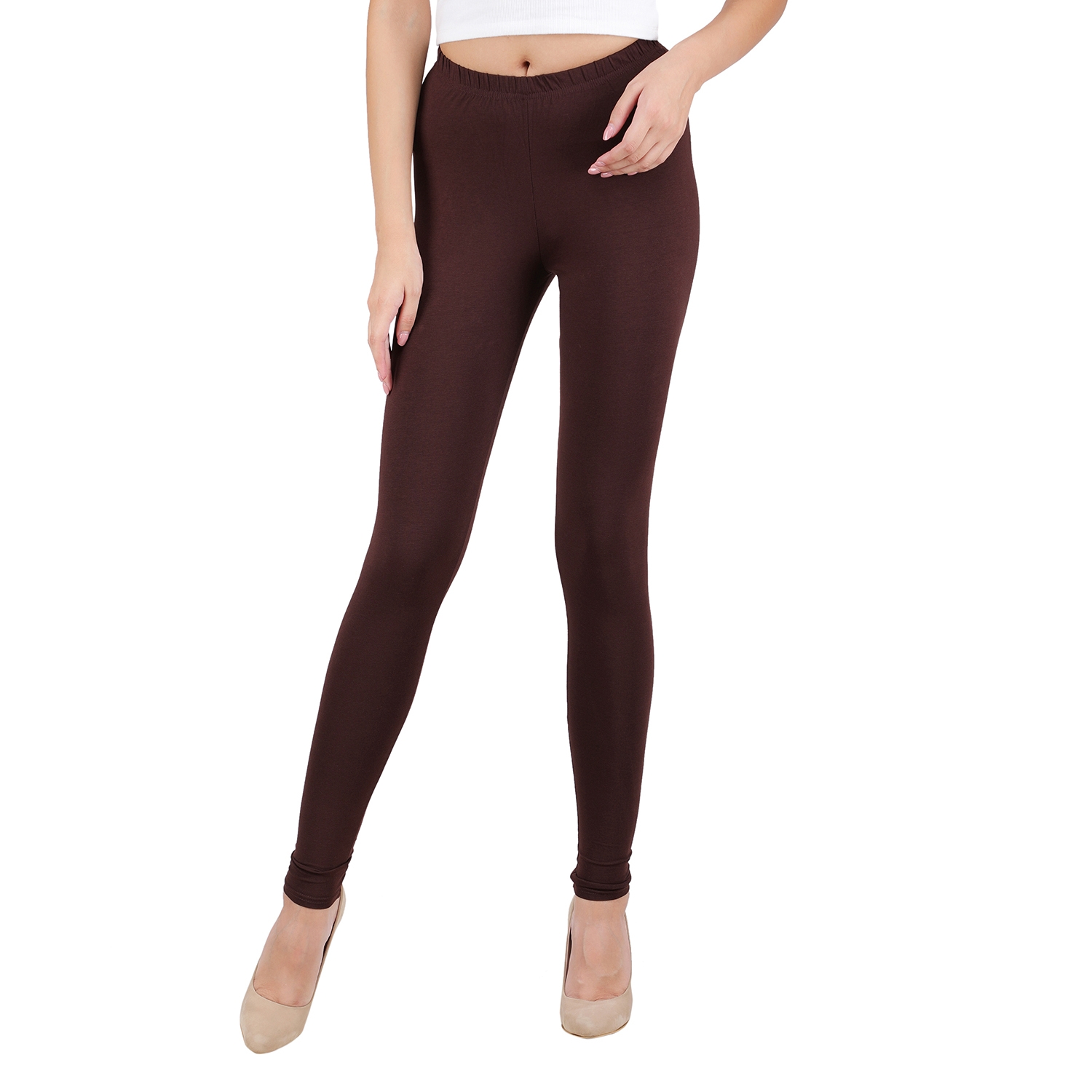 Buy SPIFFY Cotton Spandex Churidar Leggings-Combo Pack of 2 L.BROWN & WINE  Online at Best Prices in India - JioMart.