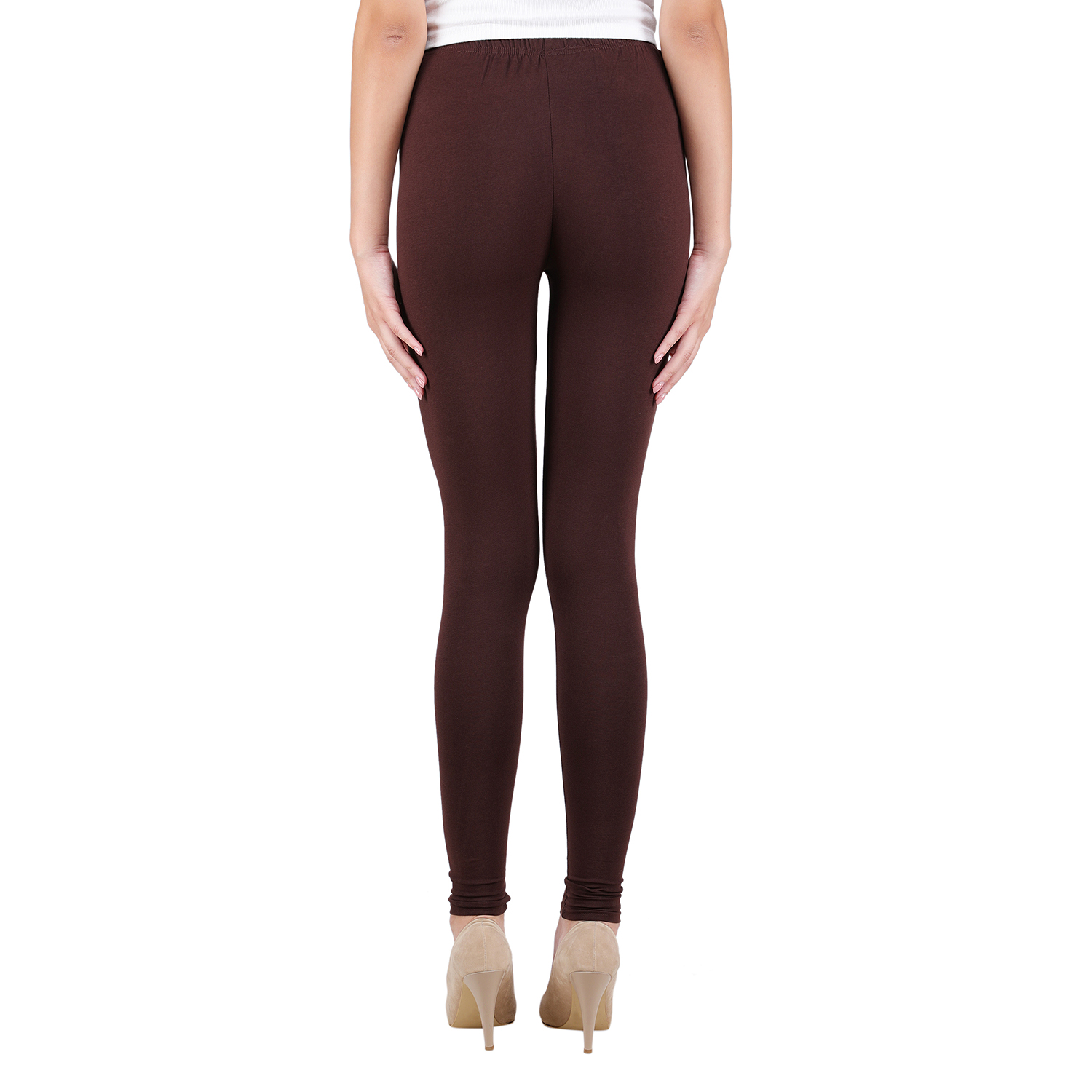 Spiffy Women Full Length Casual Dark Brown Leggings