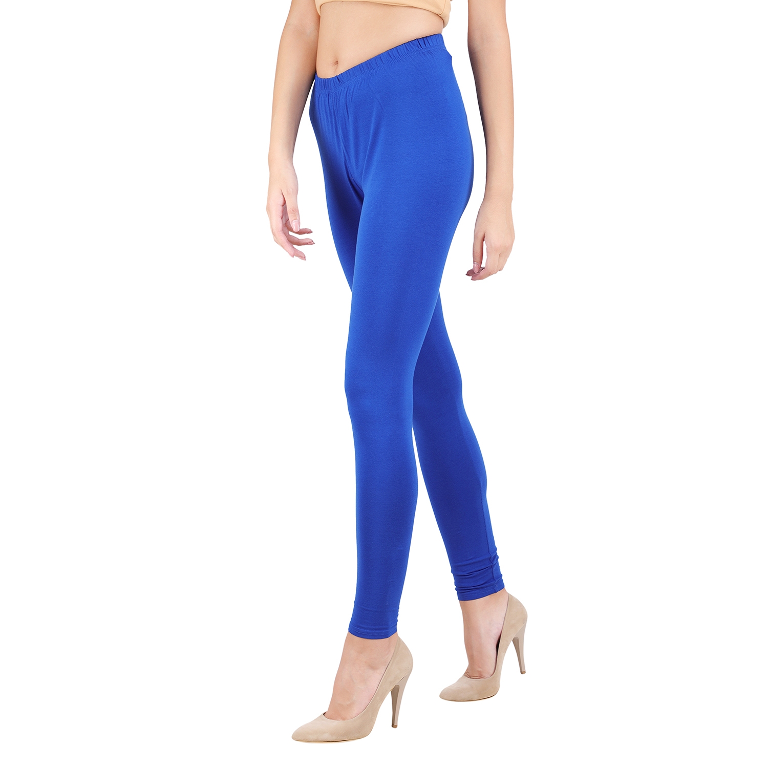 SPIFFY | Spiffy Women Full Length Casual Blue Leggings 2
