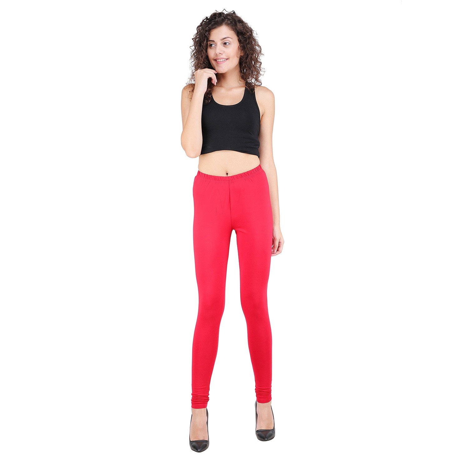 Spiffy Women Full Length Casual Red Leggings