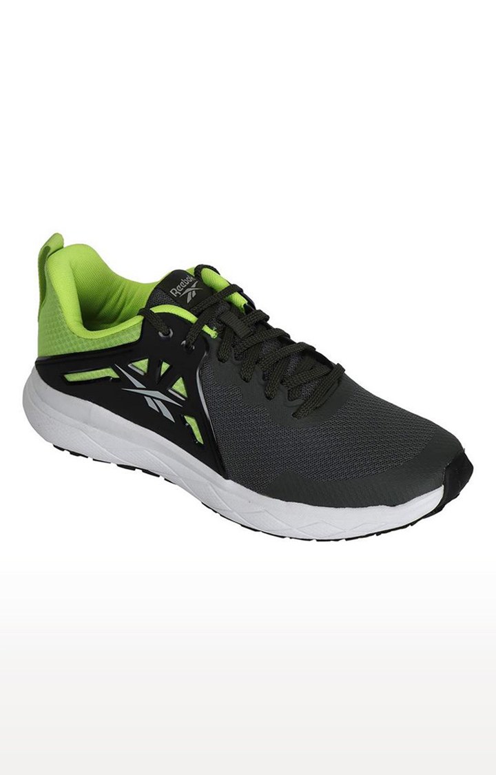 Reebok Men s Green and Black Mesh Running Shoes