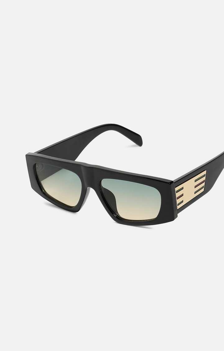 French Accent By Campus Sutra Men Blue Lens & Rectangle Sunglasses With Uv Protected Lens Fw23_Fasg1001