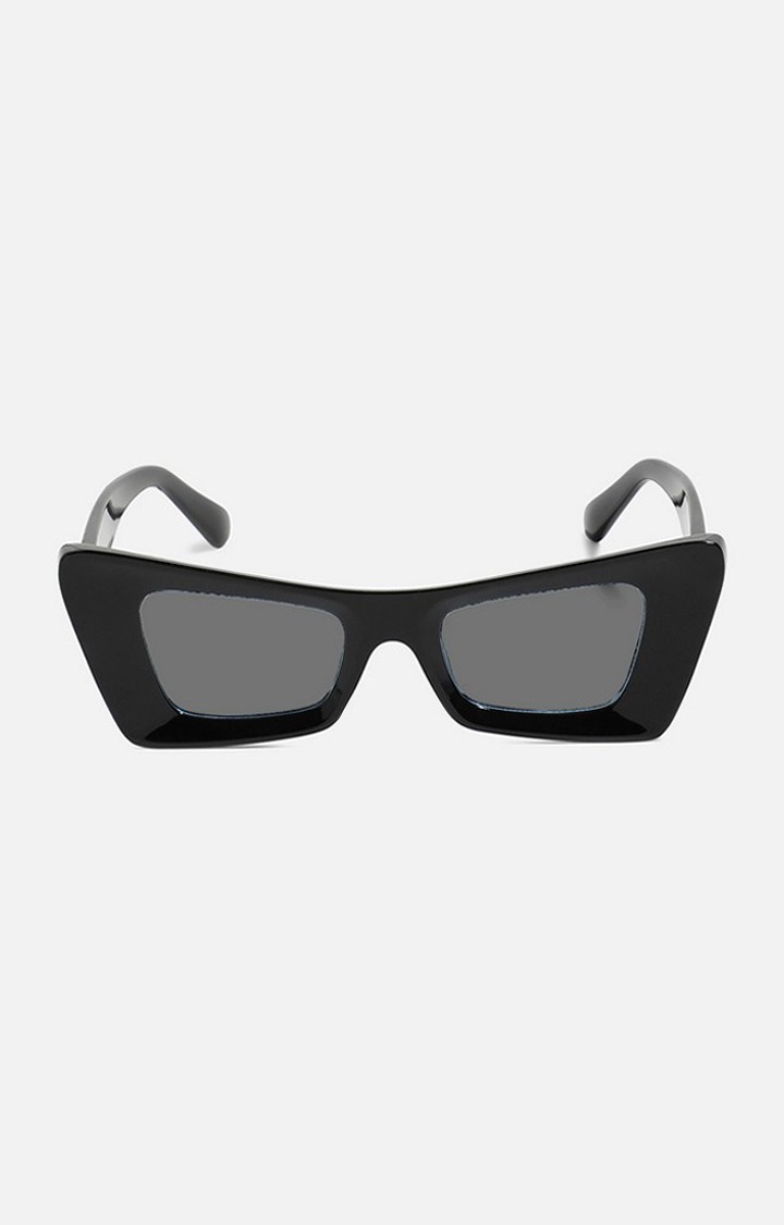 French Accent By Campus Sutra Men Black Lens Cateye Sunglasses With Uv Protected Lens Fw23_Fasg1003