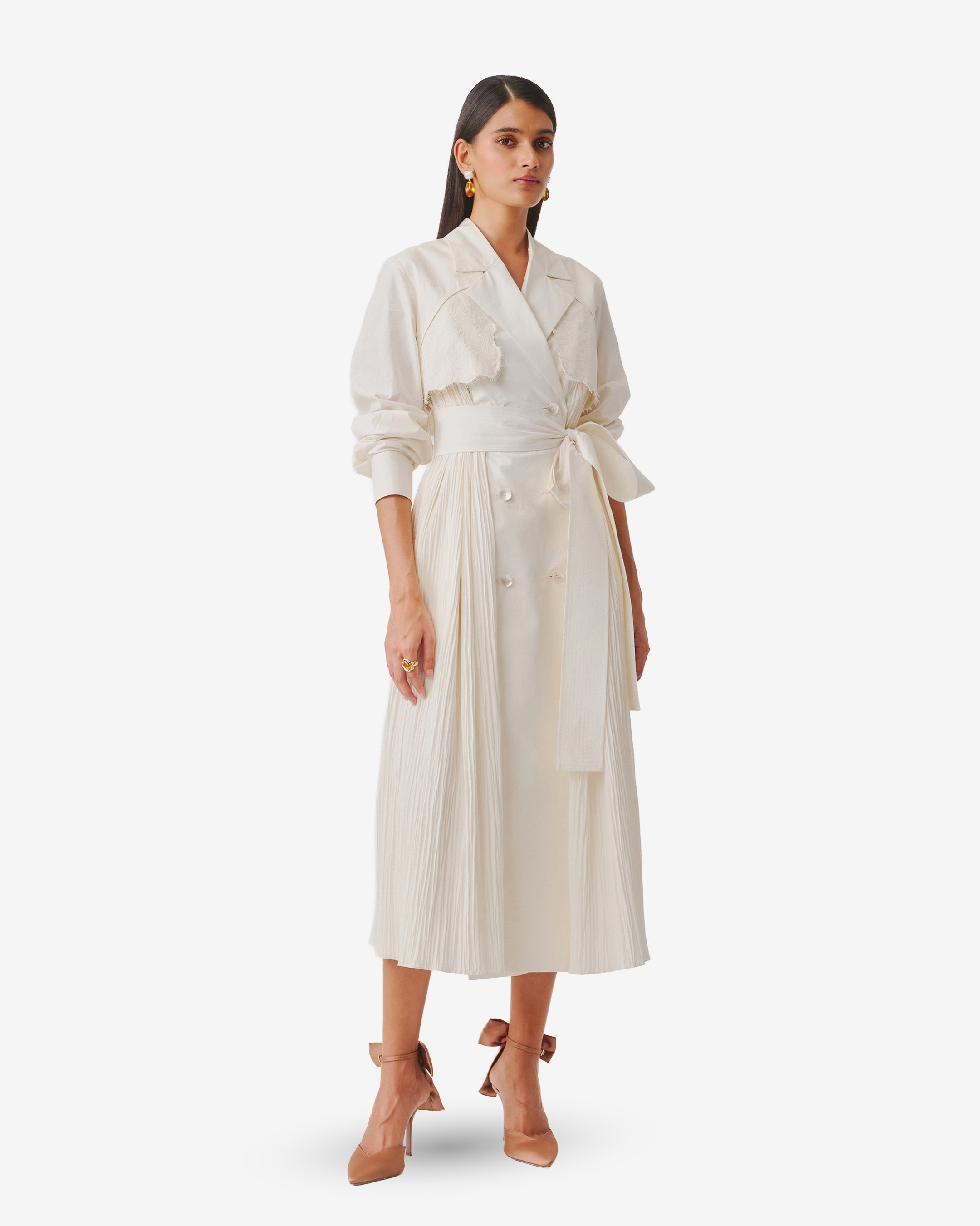 Ivory Atelier Trench Dress