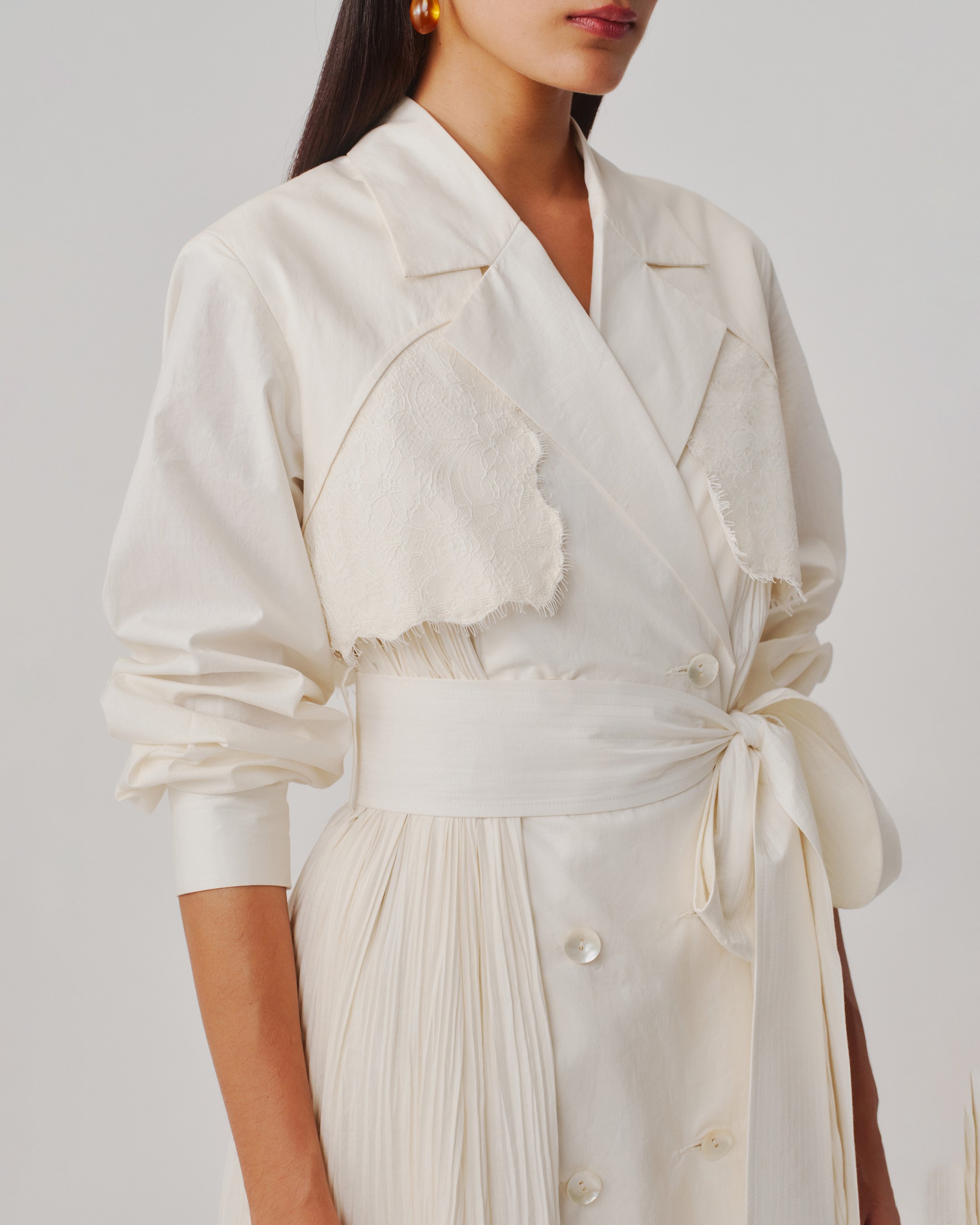 Ivory Atelier Trench Dress
