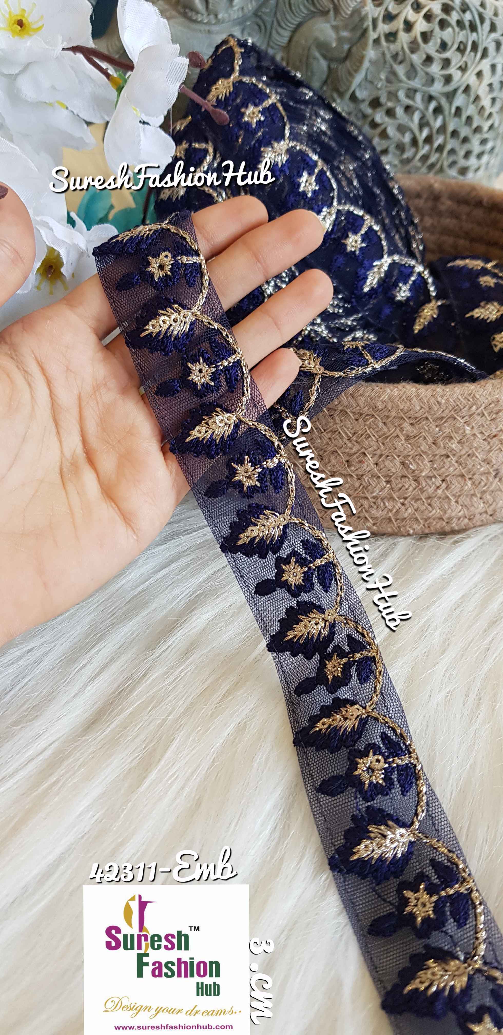 Indian Laces Embellishments Embroidery Saree Border Wholesale Silk Crafting Sewing Decorative Designer Ribbons #Blackborder  #Fancylaces #Decorativetrims #Embroideredborder #Sewingtrims #テープ #minne #lndianlaces #Sareeborder #アニー都城 #pasamanerías #pasamaneriasbordadas #Embellishments #可愛いマスク #Embroiderytrimmings #アクセサリー