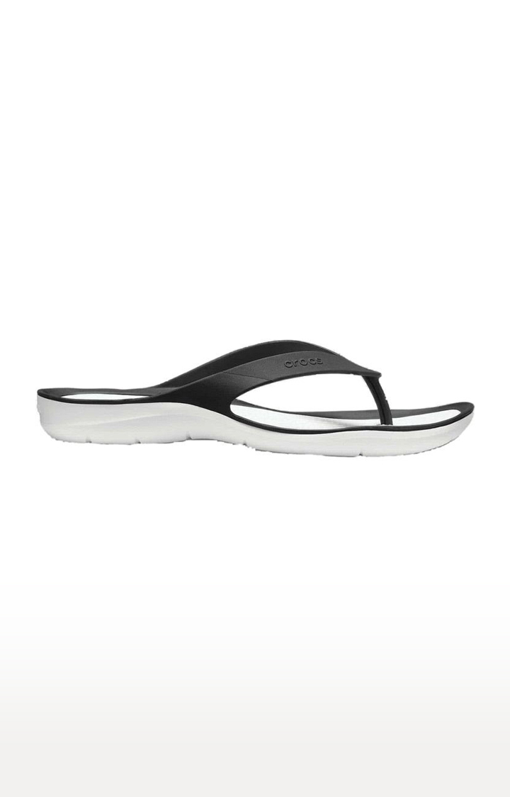 Women's Black Solid Slippers