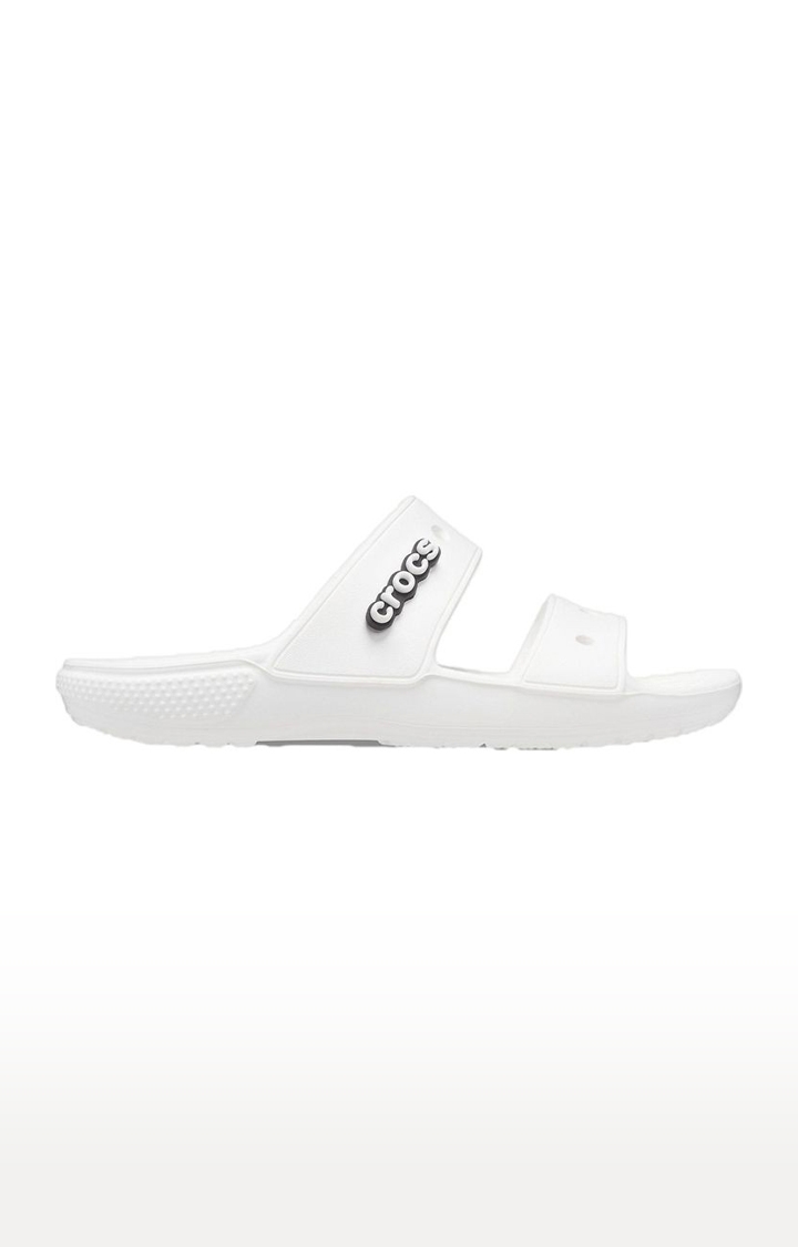 Crocs | Men's White Solid Flat Slip-ons 1