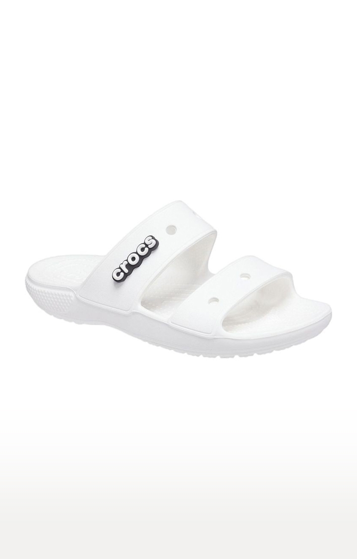Crocs | Men's White Solid Flat Slip-ons 0