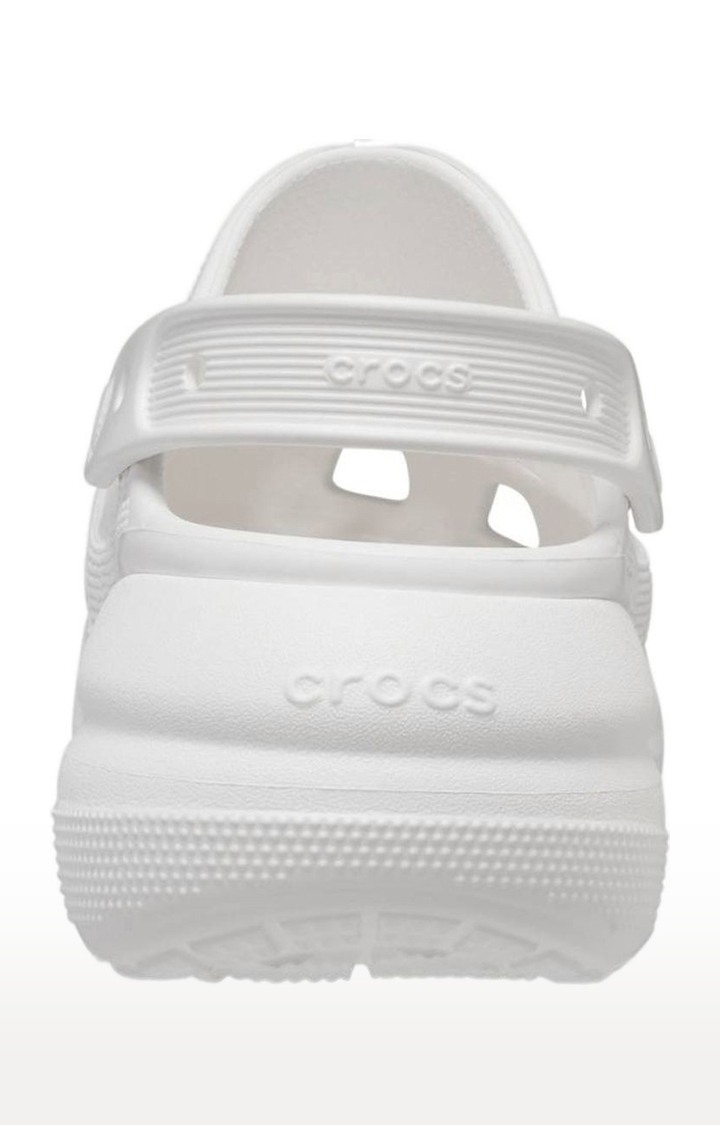 Men's White Solid Clogs