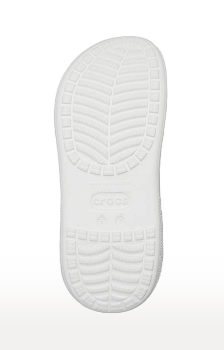 Men's White Solid Clogs
